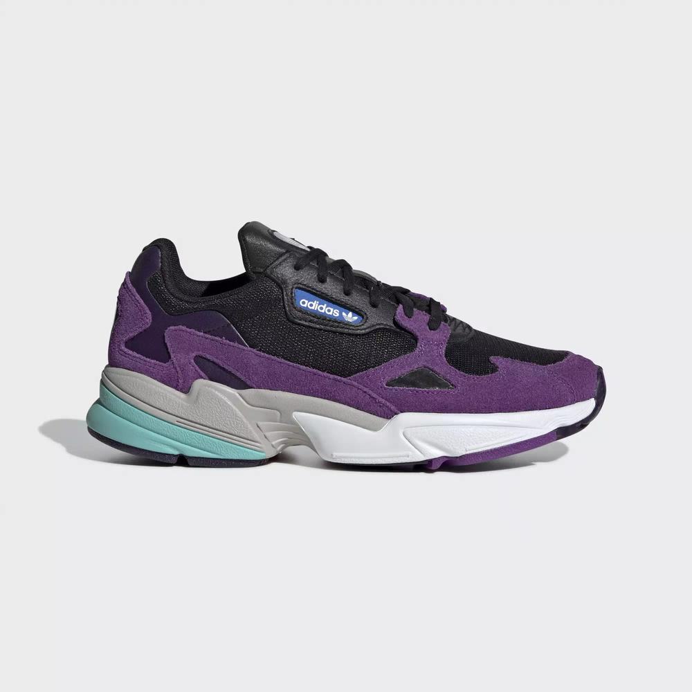 Adidas Falcon Tenis Negros Para Mujer (MX-12361)